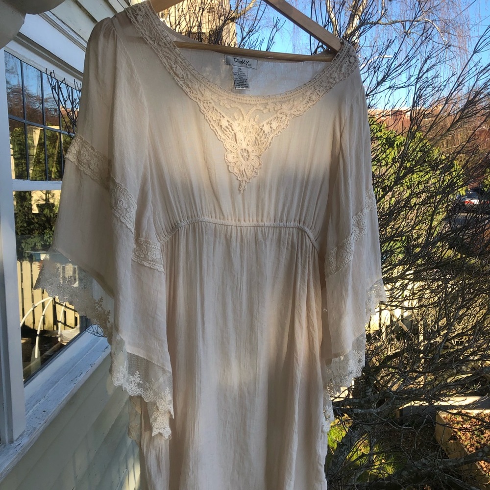 Cream colored tunic by Pinky